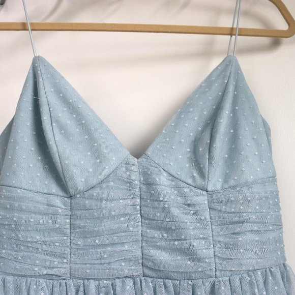 New: ASOS spot tulle maxi dress in baby blue - Picture 5 of 7